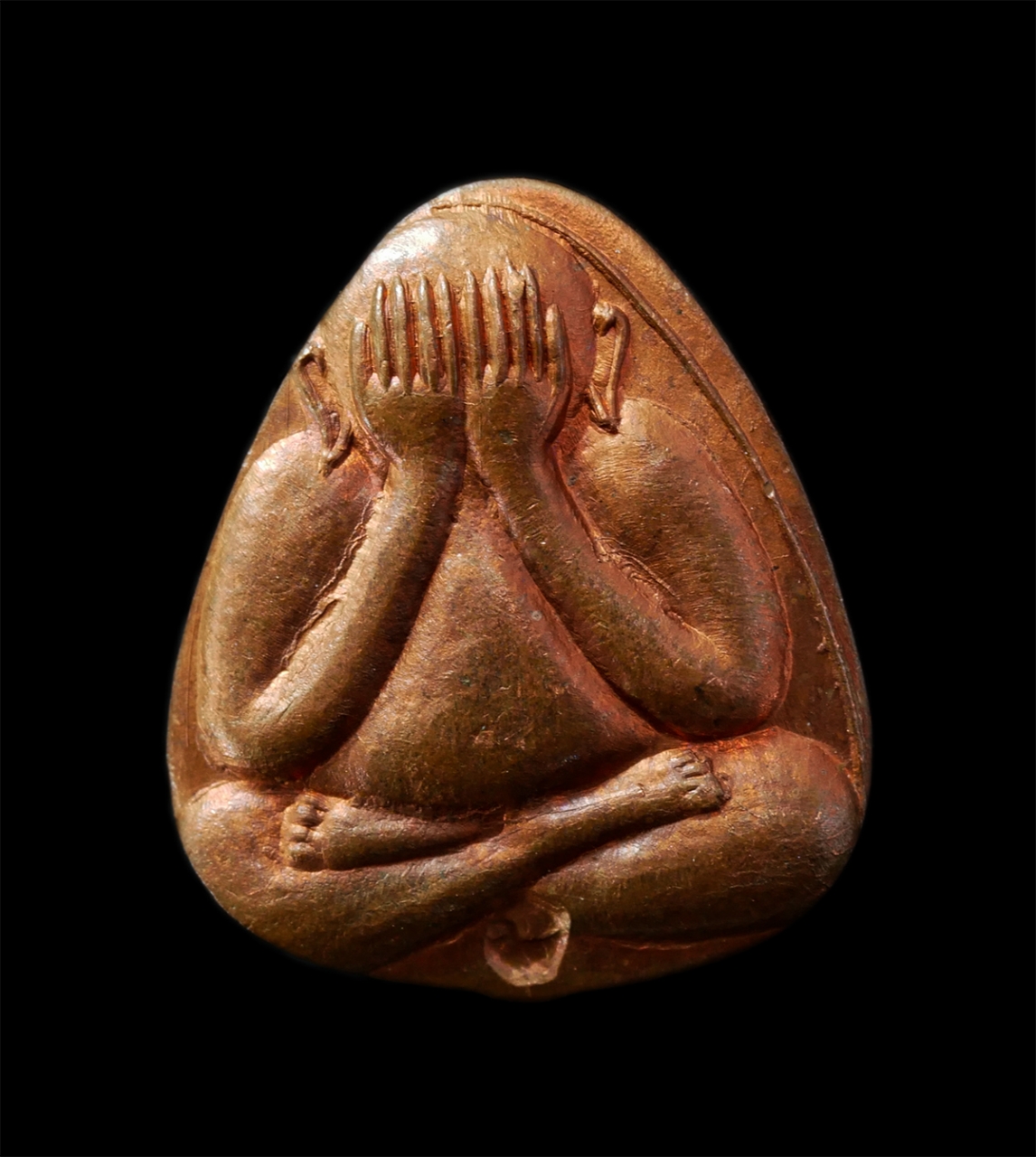 2569-02-09 (77)p.jpg - เหรียญพระปิดตา หลวงปู่พรหมมา เขมจาโร สำนักวิปัสสนาสวนหินผานางคอย บ้านดงนา อ.ศรีเมืองใหม่ จ.อุบลราชธานี ปี2537 เหรียญเนื้อทองแดง พระเก่าสวย มวลสารดี น่ [..] | https://kamulet.in.th